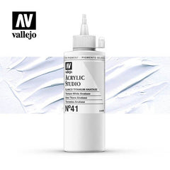 Vallejo Acrylic Studio 41: 200 Ml. Titanium White Anatase