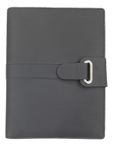 AMS-RM-200-F-62 - BLACK Soft feel PU Leather Organizer - Al Masam Stationery LLC