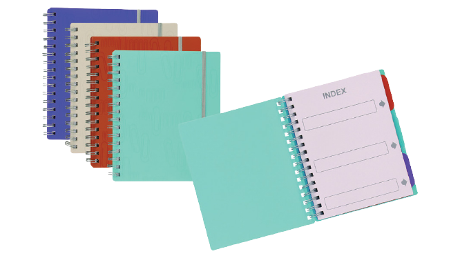 Foldermate 3 Subject Notebook A4 IClip Blue - Al Masam Stationery LLC