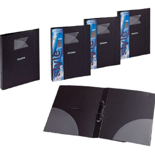 Foldermate 2 Ring Binder A4 Black - Al Masam Stationery LLC
