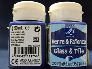048 Blue Sapphire, Glass And Tile Frosted Colour 50ml