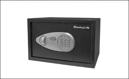 SENTRYSAFE Electronic SECURITY SAFE MODEL X055 Locking: Electronic Lock with overriding key function