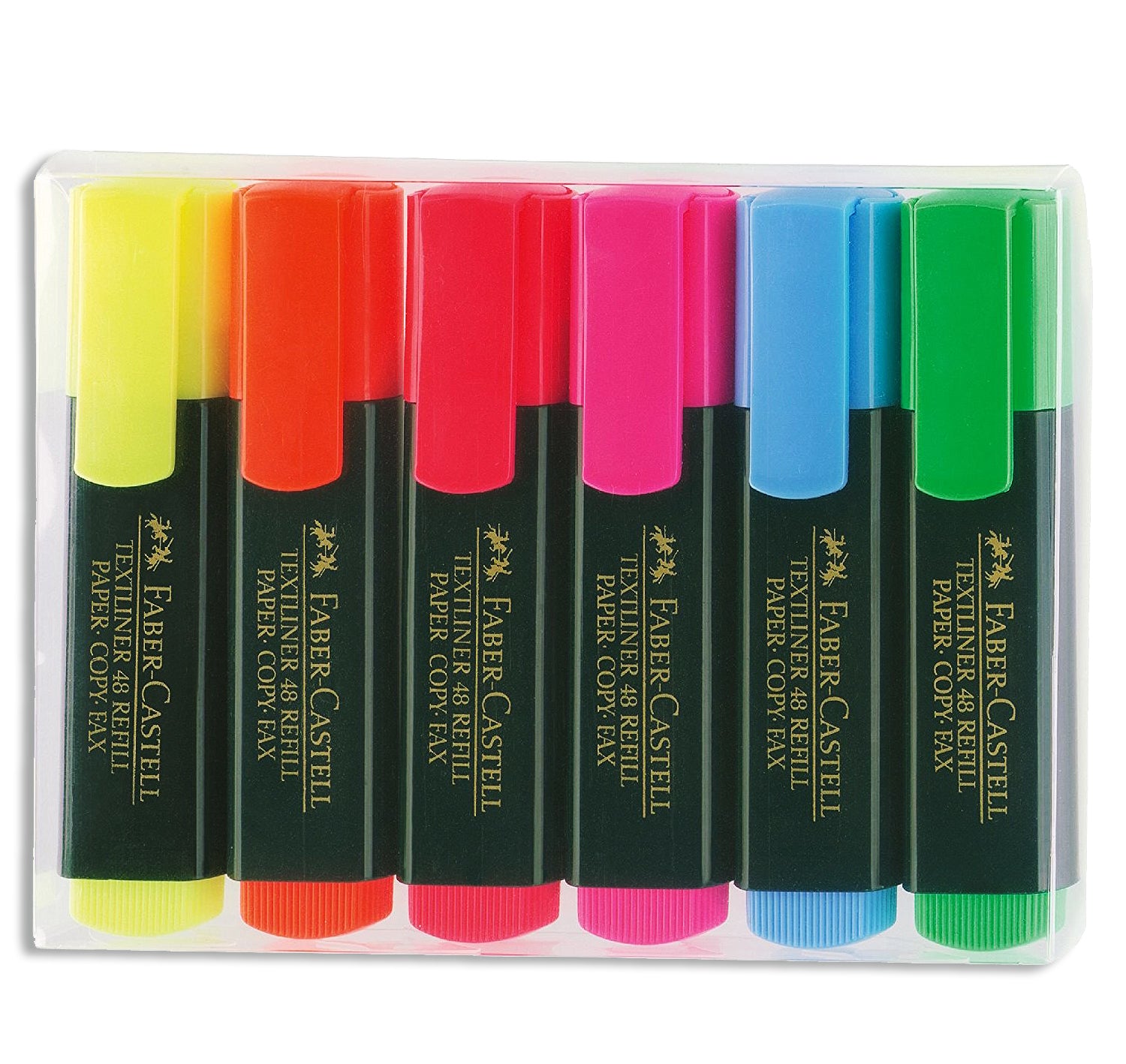 Highlighter Fabercastell MULTI COLOUR PACK OF 6 - Al Masam Stationery LLC