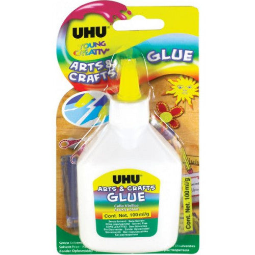 UHU ARTS & CRAFTS WHITE GLUE 100ML - Al Masam Stationery LLC