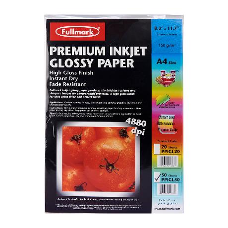 Photoglossy Paper A4 Fullmark 150g - Al Masam Stationery LLC