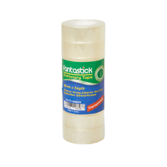 Fantastick Stationery Tape 3/4"X36yds Clear 40mic Pack of 18rolls - Al Masam Stationery LLC