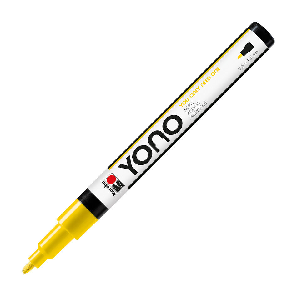 Marabu Yono Marker, Yellow 019, 1.5-3 Mm - MRU 12400103019 - Al Masam Stationery LLC