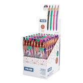 Display box 14 cases with 4 P1 Silver pens, assorted colours - Al Masam Stationery LLC