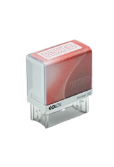 Introducing COLOP STAMP FAXED IN BLISTER PACK - the perfect tool for efficient and organized document processing. The blister pack design ensures secure storage and easy access, while the bold "FAXED" stamp leaves a clear and professional mark. Upgrade your office workflow with COLOP STAMP FAXED BLISTER PACK.