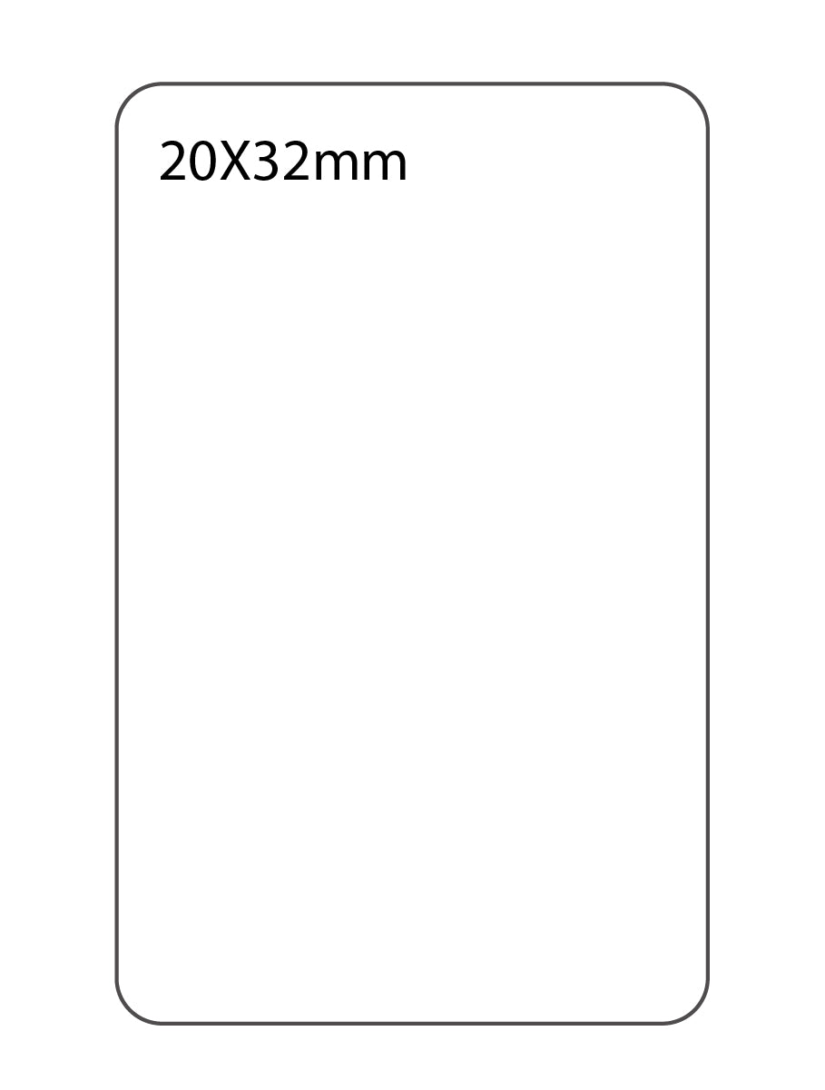 SELF ADHESIVE OFFICE LABEL-20X32mm - Al Masam Stationery LLC