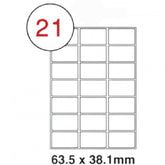Fis multi purpose white label 63.5x38.1mm - Al Masam Stationery LLC