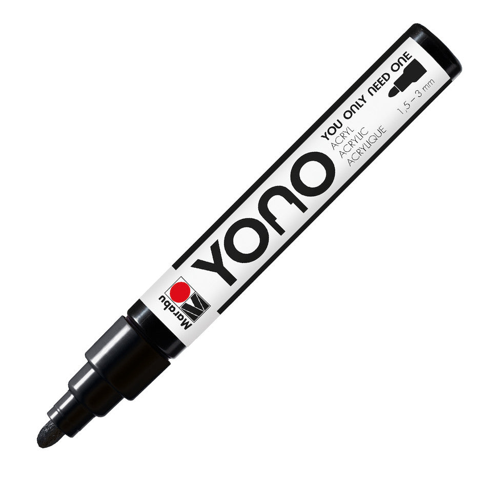 Marabu Yono Marker, Black 073, 1.5-3 Mm - MRU 12400103073 - Al Masam Stationery LLC