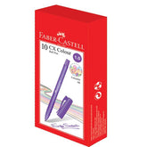 FABER-CASTELL Ball pen CX Colour Violet Box of 10 - Al Masam Stationery LLC