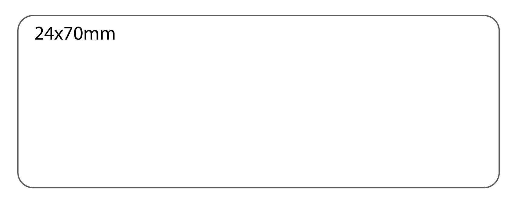 SELF ADHESIVE OFFICE LABEL-24X70mm - Al Masam Stationery LLC