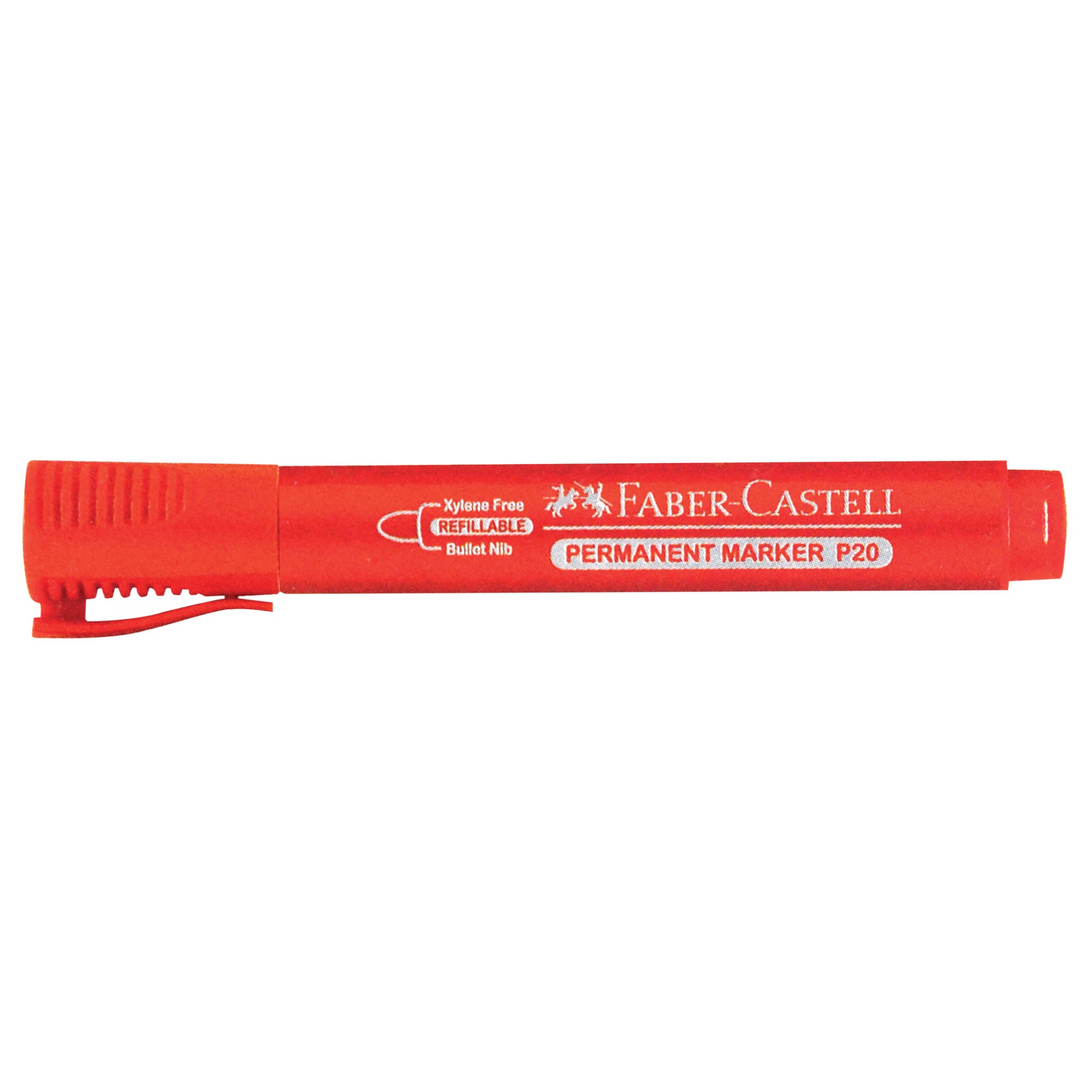 FABER-CASTELL PERM/MARKER RED B/C OF 1 B/TIP - Al Masam Stationery LLC