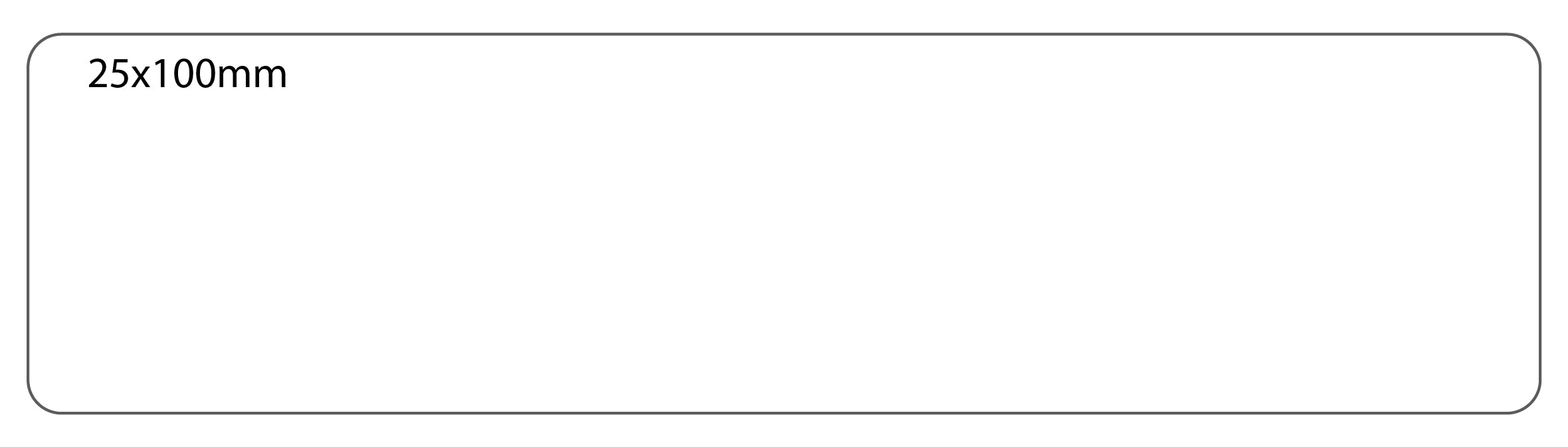 SELF ADHESIVE OFFICE LABEL-25X100mm - Al Masam Stationery LLC