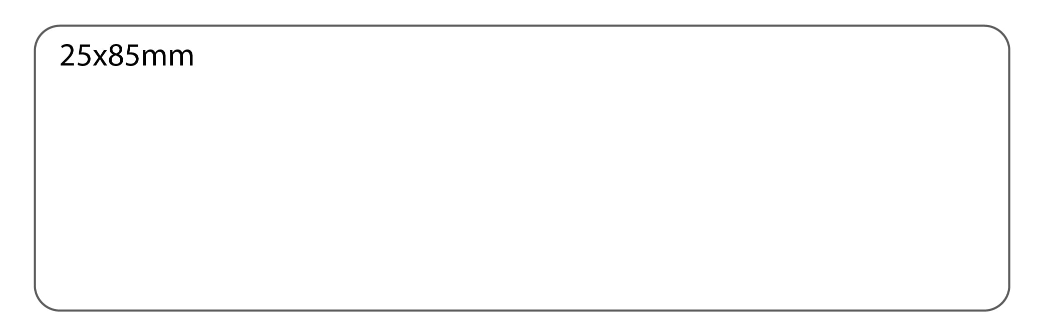 SELF ADHESIVE OFFICE LABEL-25X85mm - Al Masam Stationery LLC