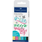 FABER-CASTELL India ink Pitt  Artist Pen Lettering 6x - Al Masam Stationery LLC