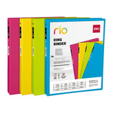 Deli Rio PP 1IN 2 D-Ring View Binder A4 4C - Al Masam Stationery LLC