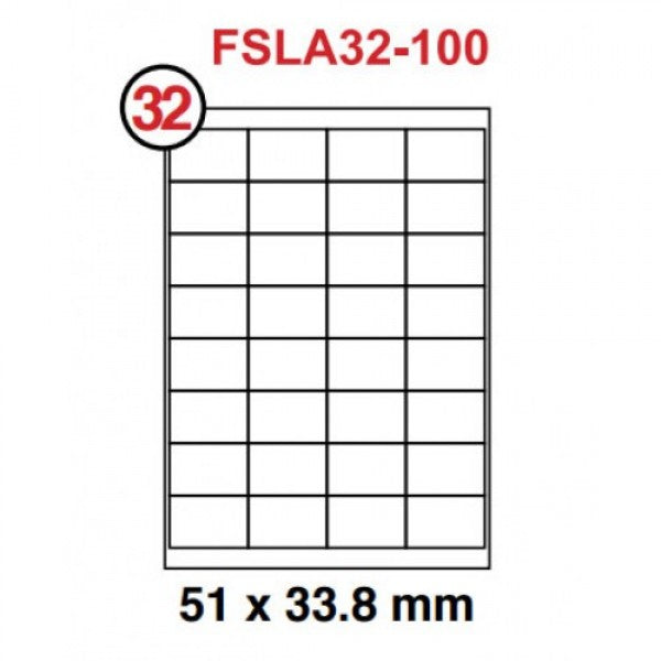 Multi purpose white label 51x33.8mm - Al Masam Stationery LLC