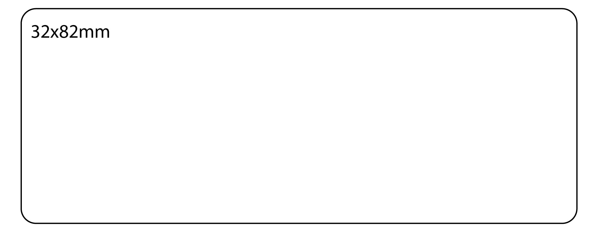 SELF ADHESIVE OFFICE LABEL-32X82mm - Al Masam Stationery LLC