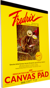 Fredrix Canvas Pads White (8x10)"- 10 Sheets - Al Masam Stationery LLC