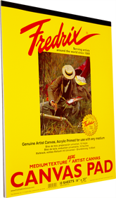 Fredrix Canvas Pads White (16x20)"- 10 Sheets - Al Masam Stationery LLC