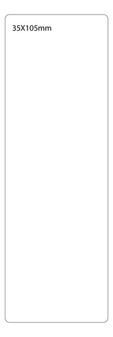 SELF ADHESIVE OFFICE LABEL-35X105mm - Al Masam Stationery LLC