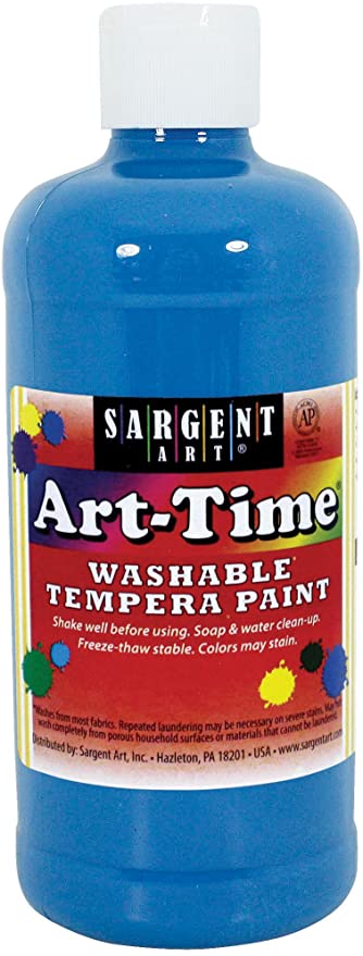 ART-TIME WASHABLE PAINT - 16 OZ. TURQUOISE - Al Masam Stationery LLC