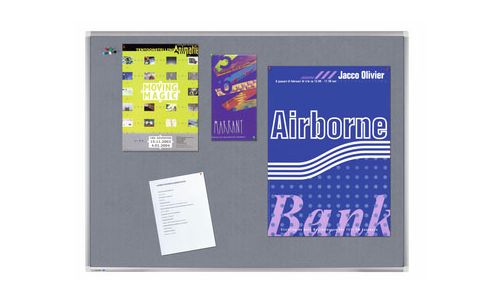 LEGAMASTER PREMIUM FELT PINBOARD 60X90CM GREY - Al Masam Stationery LLC