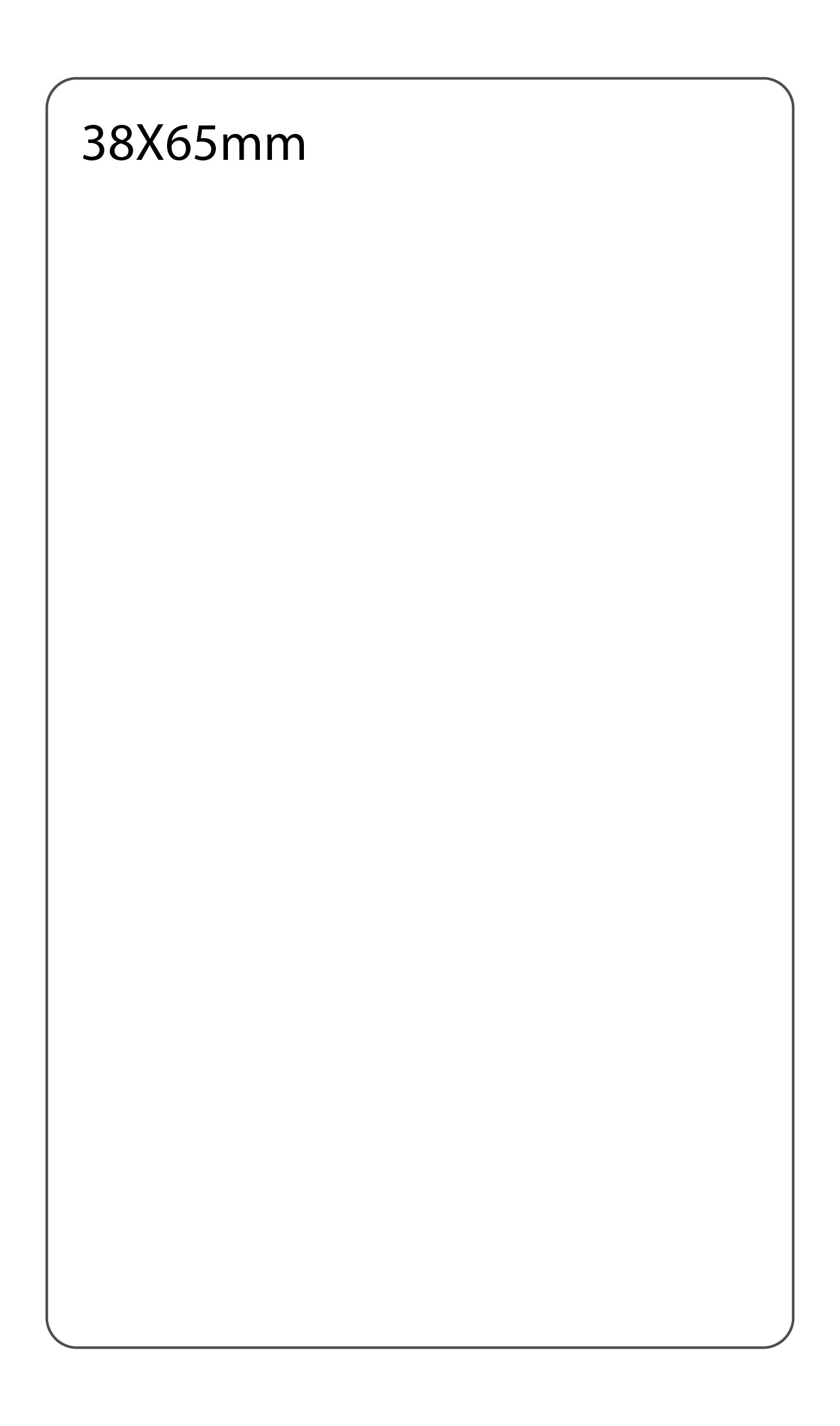 SELF ADHESIVE OFFICE LABEL-38X65mm - Al Masam Stationery LLC