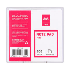 Deli Note Pad 91×87mm w/holder 300 Sheets