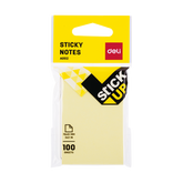 Deli Sticky Notes 76x51mm 3''x 2'' - Yellow - Al Masam Stationery LLC