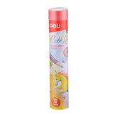 Deli Colored Pencil Tin Tube 12C - Al Masam Stationery LLC