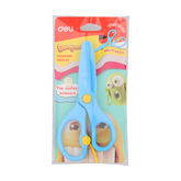 Deli Plastic Scissors 130mm Safe - Al Masam Stationery LLC