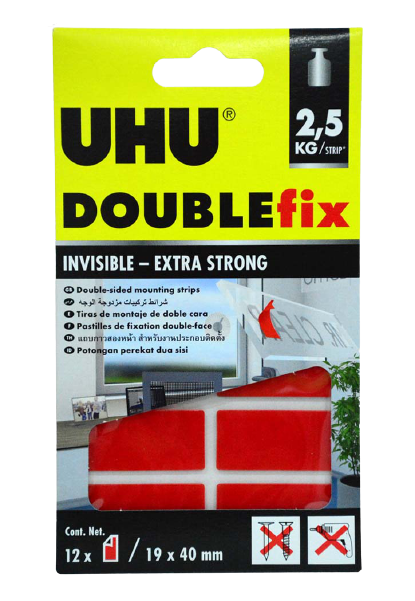 UHU Double-Sided Mounting Strips 2.5KG / Roll - Al Masam Stationery LLC
