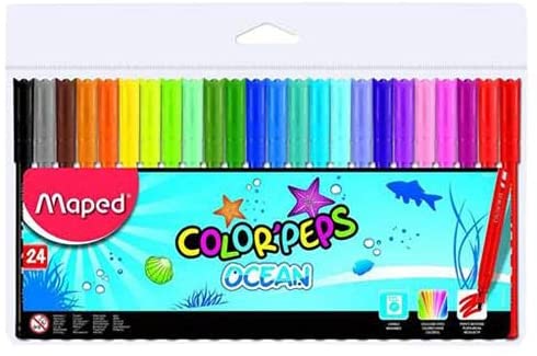 Maped Color Peps FeltTip Ocean - (Pack of 24) - Al Masam Stationery LLC