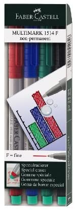 FABER-CASTELL Multimark Fine F 0.6mm Non-Permanent - Al Masam Stationery LLC