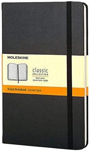 Moleskine Ruled Notebook Hard Cover A5 Black - Al Masam Stationery LLC