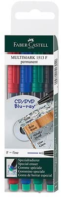 FABER-CASTELL Multimark Fine F 0.6mm Permanent - Al Masam Stationery LLC