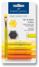 FABER-CASTELL Water soluble crayons Gelatos yellow - Al Masam Stationery LLC