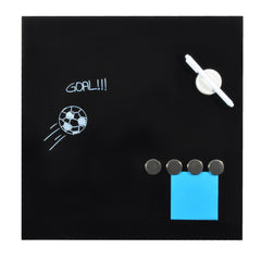 DesQ Magnetic Glassboard Black 45 x 45 cm