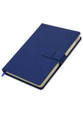 FIS Agenda Dairy (Arabic/English) Italian PU, 1 Side Padded, Blue - Al Masam Stationery LLC