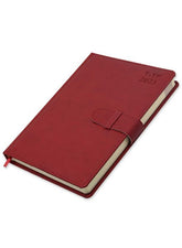 FIS Agenda Dairy (Arabic/English) Italian PU, 1 Side Padded, Maroon - Al Masam Stationery LLC