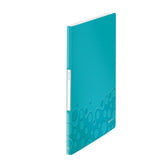 LEITZ Display Book PP WOW 20 Ice Metallic Blue - Al Masam Stationery LLC