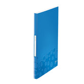 LEITZ Display Book PP WOW 40 Metallic Blue - Al Masam Stationery LLC