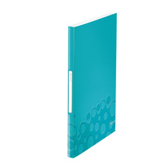 LEITZ Display Book PP WOW 40 Ice Metallic Blue