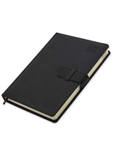 FIS Agenda Dairy (Arabic/English) Italian PU, 1 Side Padded, Black - Al Masam Stationery LLC