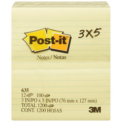 Post It 3M 635 3x5 inches Lined note Pad