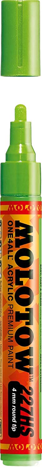 Molotow Board Tip Marker 227Hs 4Mm Neon Green Fluoc - Al Masam Stationery LLC